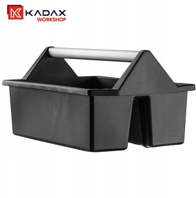 KADAX Gereedschapskist, kunststof draagtas in 2 maten, multifunctionele draagtas voor gereedschap, gereedschapskist met draaggreep, gereedschapsplank, gereedschapsdrager (50 x 30 cm)