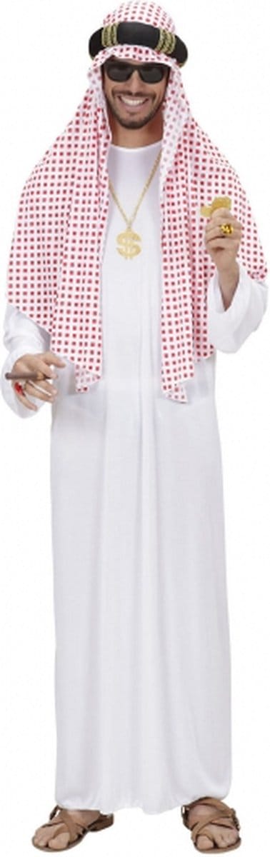 Sjeik verkleed kostuum - Arabier - Saudi - Arabische man - 1001 nacht - carnaval thema M/L