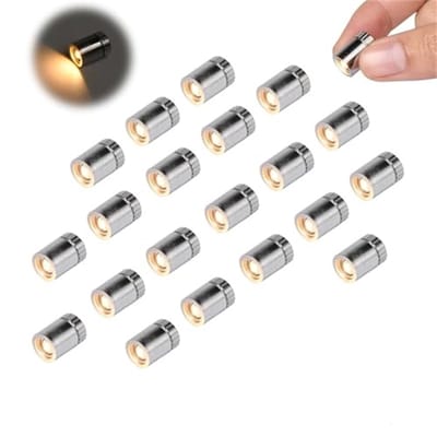Ynkkvre -Mini LED Licht 20 Stuks voor Poppenhuizen - Miniatuur Verlichting Accessoires