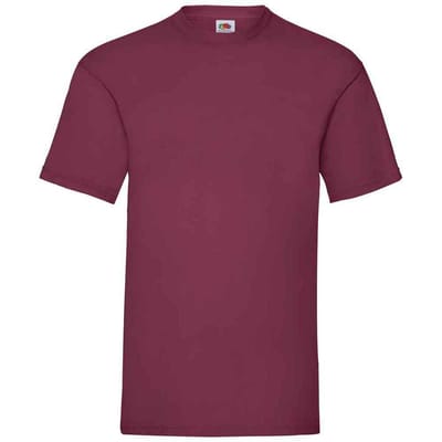 Fruit of the Loom Heren Valueweight T-Shirt (Bourgondië)