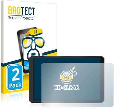 BROTECT - Screenprotector voor Garmin dezl LGV1010 - Folie Beschermfolie transparant 2 Stuks