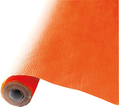 Givi Italia Tafelkleed op rol - 2x - papier - oranje - rechthoekig - 120cm x 5m - Feest/bruiloft tafelkleden