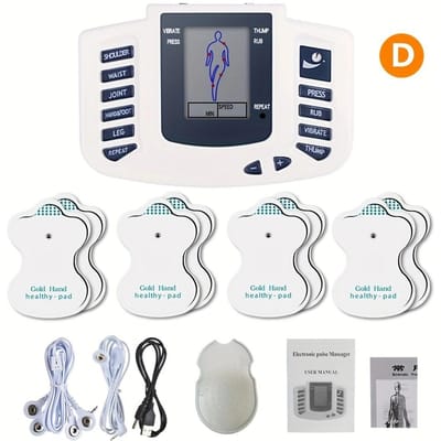 Tens Spier Elektrostimulator EMS Digitaal Meridiaan Fysiotherapie Apparaat Nek Rug Been Voet Spier Massage Gezondheidszorg Hulpmiddelen gray