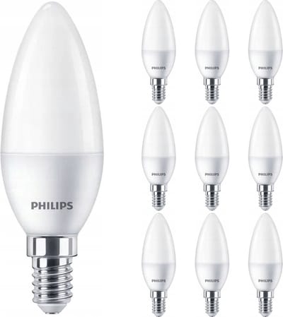 PHILIPS - LED Lamp E14 10 Pack - Corepro LEDcandle E14 Mat 2.8W 250lm - 827 Zeer Warm Wit 2700K | Vervangt 25W
