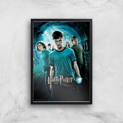 Harry Potter and the Order Of The Phoenix Giclee Art Print - A4 - Black Frame