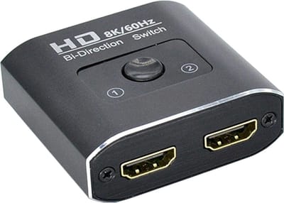 Bidirectionele 8K HDMI Switch - HDMI actieve splitter adapter - 8K beeldkwaliteit - Zwart - Provium