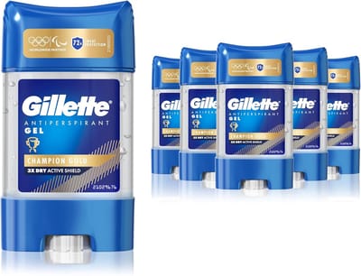 Gillette Deodorant Man Champion Gold Gel - 72H Mannelijke Frisheid en Verzorging - 6 x 70g
