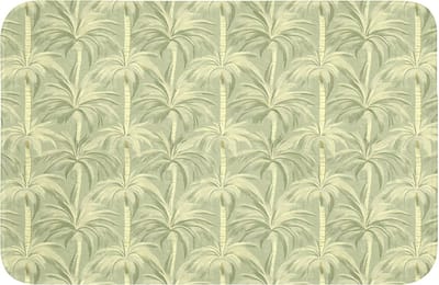 Badmat 60x40 cm - Antislip - Palmwoud - Tropisch - Groen - Badmatten voor badkamer - Badkamermat - Douchemat - Badkamer mat