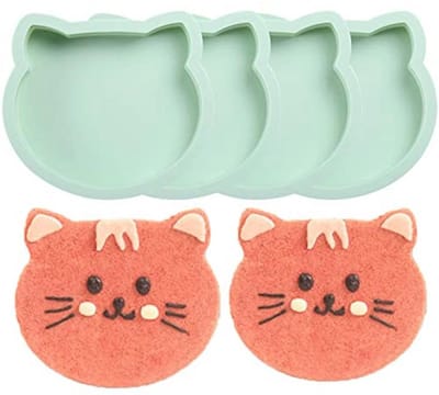 4-delige Laags Cake Pannen Set - 6 Inch Regenboog Siliconen Cake Mallen voor Pizza, Groenten, Pannenkoeken, Quiche en Creatieve Hars Ambachten