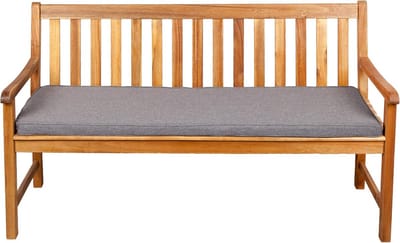 Luxe Tuinkussen Bank Zitkussen Rugkussen 120x60x5 cm Lichtgrijs - Comfortabel en Duurzaam