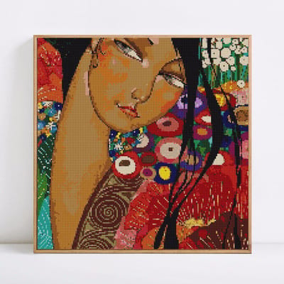 Diamond Painting Ronde Stenen Meisjes Diamant Mozaïek Volledige Lay-out Portret Foto's 30x30
