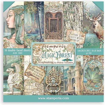Stamperia - Magic Forest 8x8 Inch Paper Pack (SBBS78)