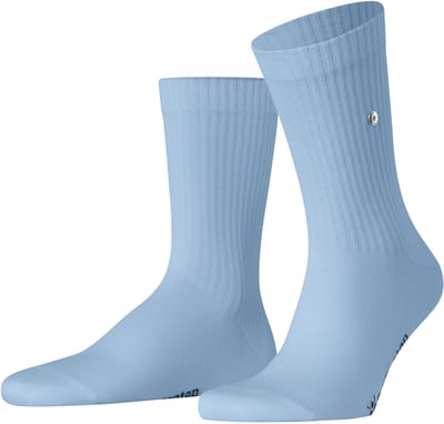 Burlington Bond Street eenkleurig katoen sokken heren blauw - maat 40-46