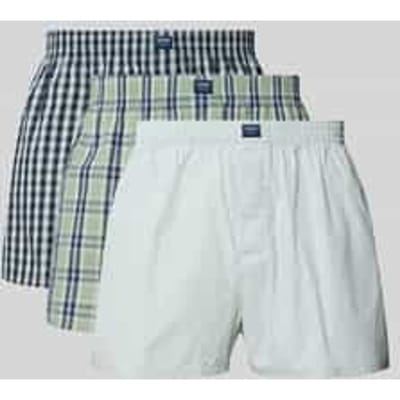 Boxershorts met elastische band in een Set van 3