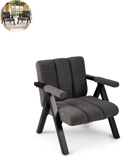 Fauteuil - Relaxzetel - Relaxstoel - Relaxfauteuil - Stoel - Met armleuning - Voor één Persoon - Grijs