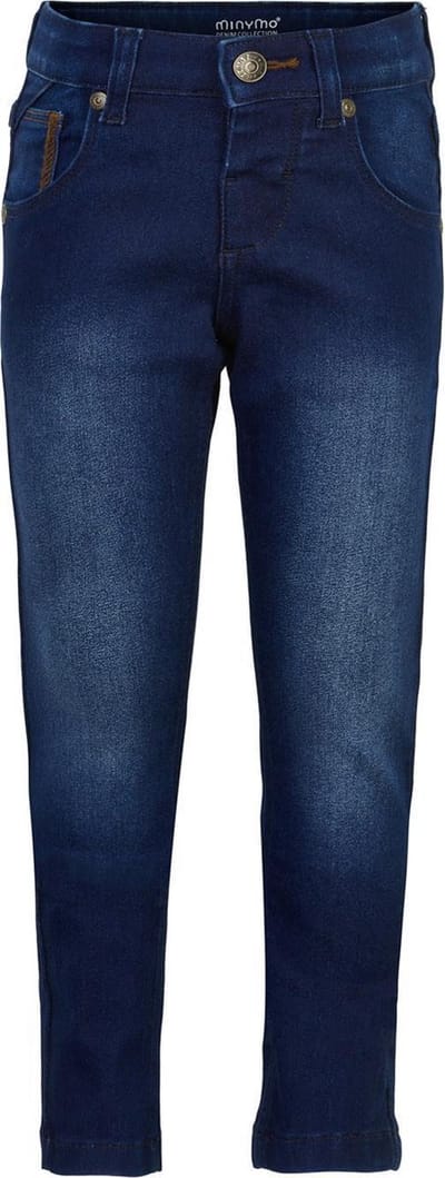 Minymo Jeans Power Slim Fit Jongens Katoen Jeansblauw Maat 86