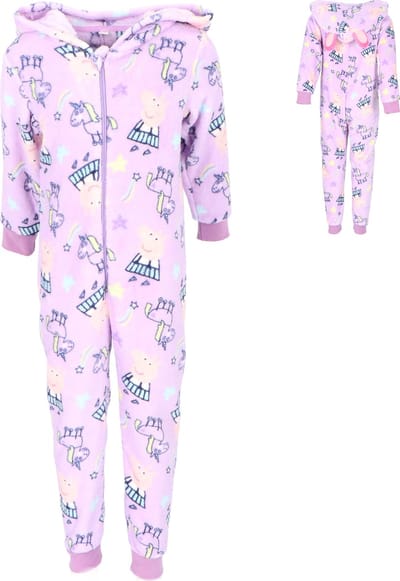 Peppa Pig Coral-Fleece Onesie - pyjama voor kinderen - peppa big - maat 98/104
