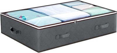 Onderbed Opbergtas - Quilt tas - Kleding opbergen - Ademende stof - 1 set - Grijs