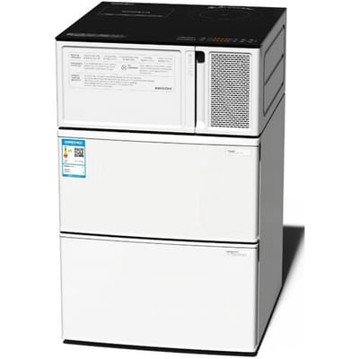 AWOOM 4-in-1 mobiele keuken 550 x 587 x 900 mm, multifunctionele magnetron, inductiekookplaat en koelkast, 220 V/2000 W, één set met vier stuks,