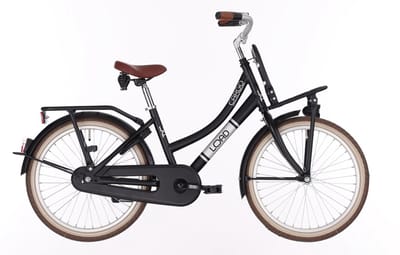 Kinderfiets Meisje 20 inch BFN Cargo Load – Zwart – Terugtraprem – 1 Versnelling – Meisjesfiets