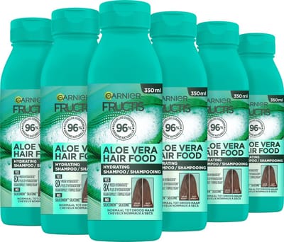 Garnier Fructis Hair Food Aloë Vera Hydraterende Shampoo Voordeelverpakking - Normaal Tot Droog Haar - 6 x 350ml