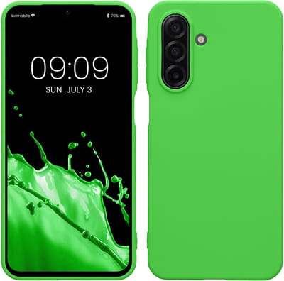 kwmobile telefoonhoesje geschikt voor Samsung Galaxy A17 4G / 5G - Hoesje voor smartphone - Back cover in limoengroen