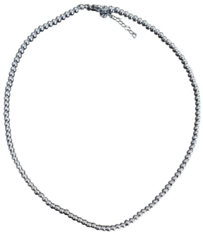Stalen Ketting Dames | 4mm | Verstelbaar | Tijdloos Design | Roestvrij Staal | Zilverkleurig