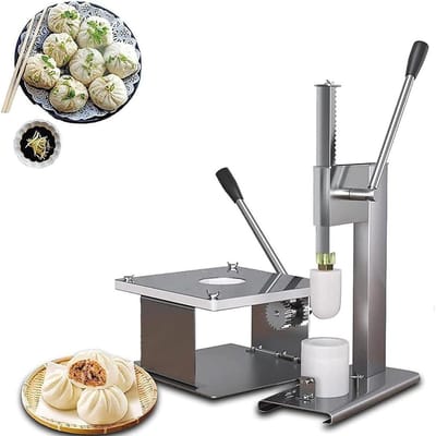 Broodjesmachine - Gestoomde broodjes maker - Snel broodjes maken - Handmatig roestvrij staal - 3 maten - Zilver
