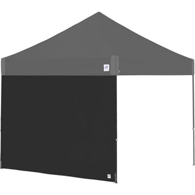 E-Z UP - Recreatieve Zijwand voor Vantage - Recht – 3 x 3 m - Zwart