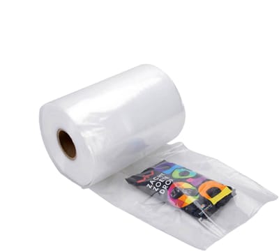 Inpakr Buisfolie 1 rol - 8 cm x 1350 m - 50 micron - Transparant - LDPE