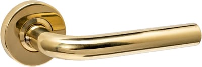 Intersteel Deurkruk Luzern op rozet verdekt ø53x10mm PVD messingkleur