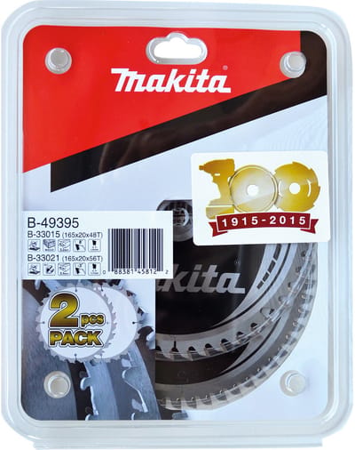 Makita HM-zaagblad-SET 165 mm 2st. - B-49395