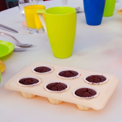 Siliconen Muffin Bakvorm - Cupcakevorm - Cupcakes Bakken 30 x 19 x 4,1 cm 1 Stuks [57534P]