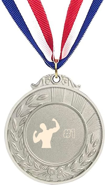 Akyol - fitness medaille zilverkleuring - Fitness - sporters - cadeau