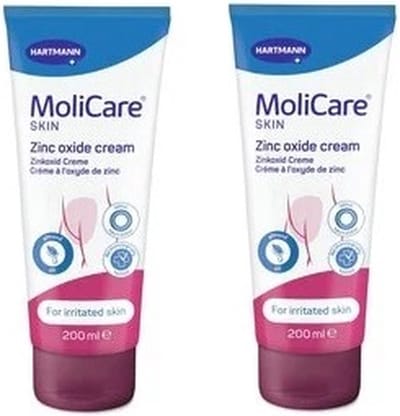 2 x Molicare Skin Zinc Oxide Cream (200ml) - Voordeelverpakking