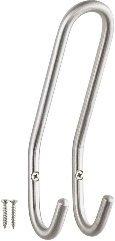 SOTECH jashaak FARA 192 x 51 mm echt roestvrij staal geborsteld jashaak wandhaak jashaak hanger