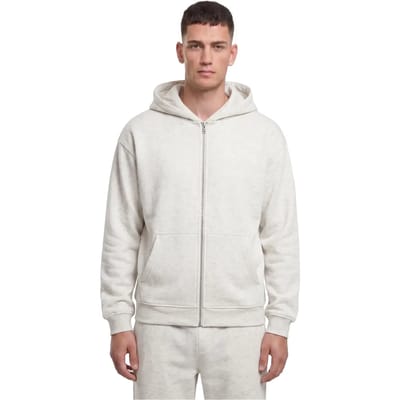 Urban Classics - Fluffy Vest met capuchon - S - Grijs