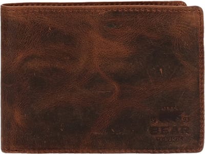 Bear Design Vegas Leren Billfold - Bruin