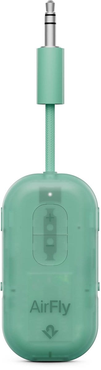 Twelve South AirFly Pro 2 – Geniet van In-Flight Entertainment met Draadloze Hoofdtelefoons – Koppel Twee Sets Draadloze Hoofdtelefoons voor Gedeeld Luisteren – Meer dan 25 Uur Batterijduur - Groen