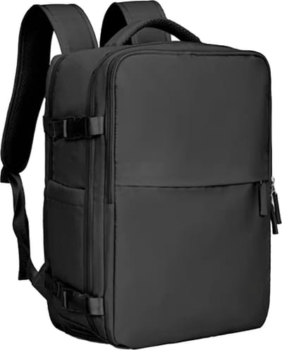 Somstyle Handbagage Tas - 45 x 31 x 20 CM - Reistas - Weekendtas - Reis Rugzak - Zwart