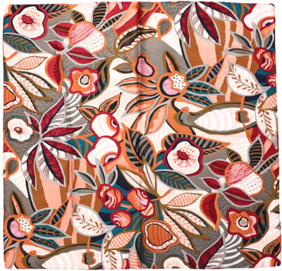 Dames sjaaltje - sjaal - vierkant - 70x70 cm - oranje - groen - cadeau dames - dames - satijn