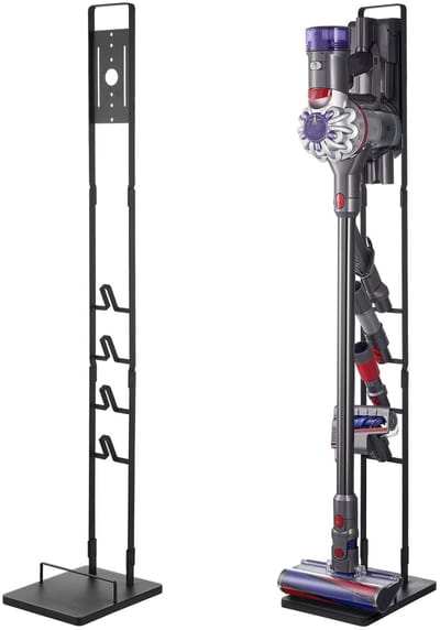 Cherrys Finds - Stofzuiger Standaard - Stofzuigerstandaard Dyson - Stofzuigerstandaard Dyson En Andere Stofzuigers - Stofzuigerstandaard Voor Dyson - Stofzuiger Houder - Stofzuigerhouder - Stofzuiger Rek - Opbergstandaard - Mat Zwart