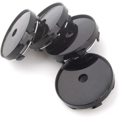 4 Stuks 60mm Wielnaafdopjes Velg Naafdopjes Vervanging 55mm Boutgat tot Boutgat 4pcs black