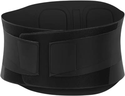 Rugbrace voor Lage Rugpijn en Hernia – Dames, Huidvriendelijk Materiaal, Verstelbare Rugondersteuning, Verlicht Ischias, Scoliose en Rugklachten - Zwart - Maat M