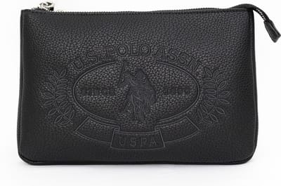 U.S. POLO ASSN. Schoudertas Hailey Flat Crossbody Bag Black Zwart
