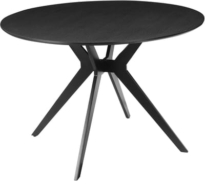 Philip-Eettafel - 110 cm - Zwart Houtlook