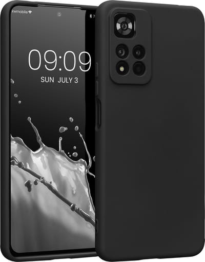 kwmobile telefoonhoesje geschikt voor Xiaomi Redmi Note 11 Pro+ 5G / Note 11 Pro Plus 5G - Hoesje voor smartphone - Precisie camera uitsnede - TPU back cover in mat zwart