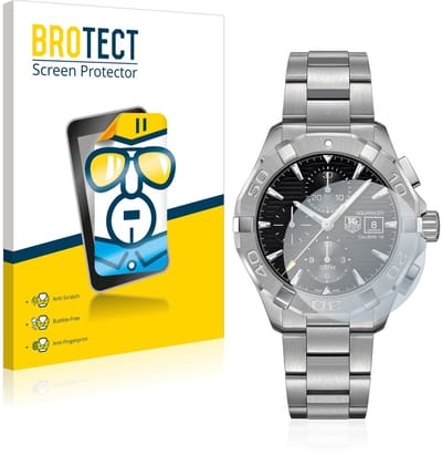 BROTECT - Screenprotector voor TAG Heuer Aquaracer (43 mm) - Folie Beschermfolie transparant 2 Stuks