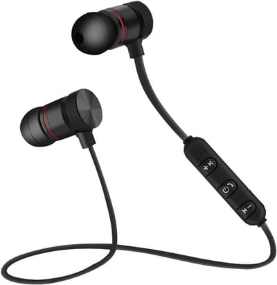 Bluetooth-koptelefoon - Bluetooth 4.1 draadloze sporthoofdtelefoon In-ear sporthoofdtelefoon Ruisonderdrukking met microfoon 5 uur werktijd voor, enz.