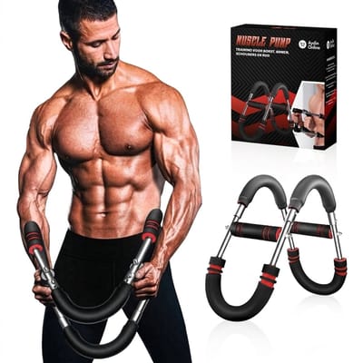 Aydin Online® Muscle Pump - Multifunctionele Chest Trainer - Krachttraining Fitness Apparaat - Voor Boven- en Onderlichaam - Buigveer - Borst, Armen, Rug, Schouders, Benen, Buikspieren